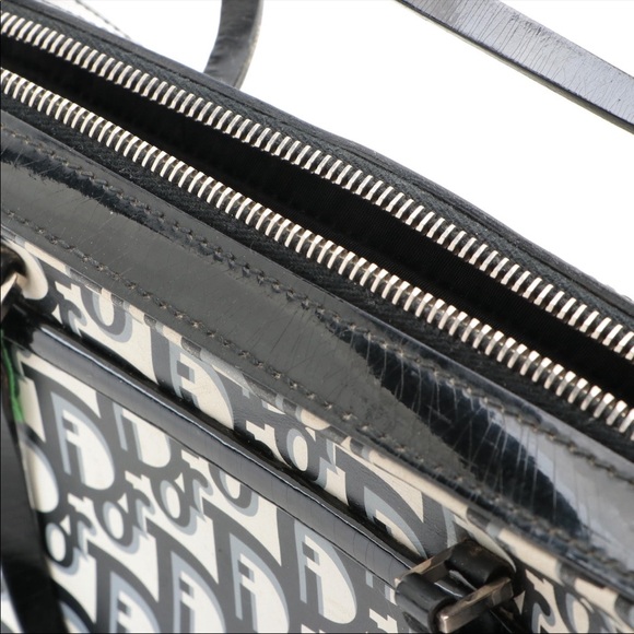 Christian Dior Patent Leather Metal Fabric Coated Canvas - Picture 5 of 13